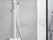 welltime Duschsystem Sanddorn, Höhe 135 cm, 1 Strahlart(en), Set, Überkopfbrause, Regendusche Wellnessdusche in verschiedenen Farben