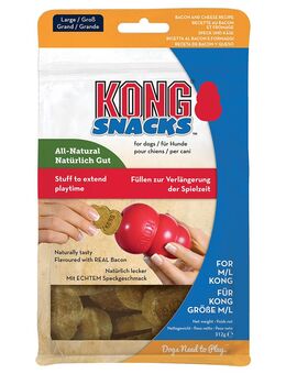 KONG Snacks Bacon & Cheese - Sparpaket: 2 x 312 g (Größe L)