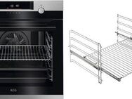 AEG Einbaubackofen 6000 BPE55526BM, mit 1-fach-Teleskopauszug, Pyrolyse-Selbstreinigung, SteamBake - Feuchtigkeitszugabe, Touch, Heißluft, Pizza- & Grillstufe