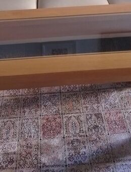 Couchtisch Eiche massiv mit Glaseinlegeplatte - Schmelz