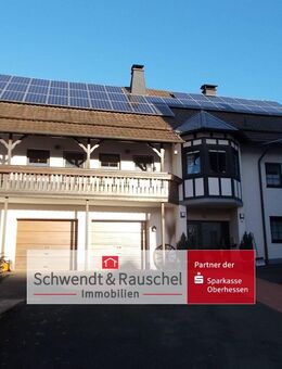 Modernes Heizkonzept mit Platz + Feldrandlage: 2 Wohnhäuser mit Gästehaus in Schotten-Burkhards - Schotten