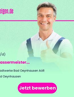 Abwassermeister (m/w/d) - Bad Oeynhausen