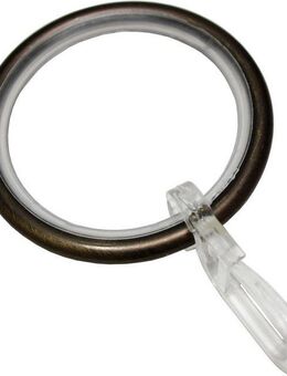 GARDINIA Gardinenring mit Gleiteinlage, (10-St), Serie Gardinenstangen Set 1-Lauf Zylinder Ø 22/25 mm