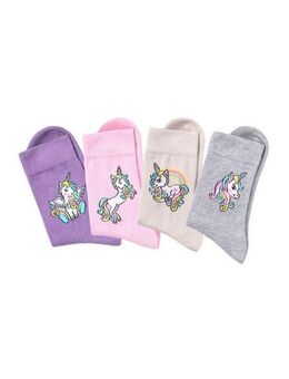 H.I.S Basicsocken (Packung, 4-Paar) mit Einhorn Motiven