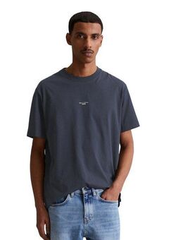 Marc O'Polo DENIM T-Shirt mit Labeling vorne mittig