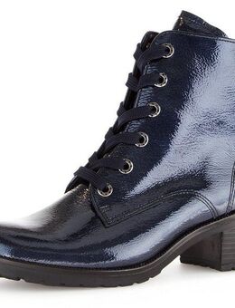 Gabor Tunis Schnürstiefelette, Blockabsatz, Schnürboots, Komfortschuh mit Anziehlasche, G-Weite