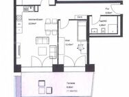Moderne 3-Zimmer Wohnung mit Terrasse, Einbauküche und kleinem Garten - Bamberg