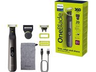Philips Elektrorasierer OneBlade Pro 360 Face & Body QP6552/30, Aufsätze: 3, 360 Grad Klinge, 20 Längeneinstellungen, inkl. Aufbewahrungstasche