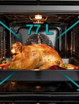 GORENJE Pyrolyse Backofen GO66E PIZZA350C, mit Vollauszug, Pyrolyse-Selbstreinigung, PizzaPlus: In 3:30 Min. bei 350 °C die perfekte Pizza zuhause backen