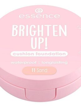 Essence Foundation BRIGHTEN UP! cushion foundation, Flüssige Textur, mittlere Deckkraft, wasserfest, langanhaltend