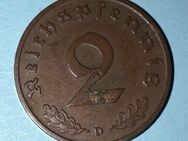 2 Reichspfennig 1939 "D" Kursmünze Deutsches Reich 2. Weltkrieg - Münster (Hessen)