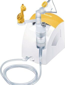 BEURER Inhalationsgerät IH 26 Kinder Inhalator, Behandlung der oberen und unteren Atemwege, Set 12-tlg., Kinderfreundliches Design, zur Anwendung bei Erkältung, Asthma, etc.