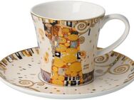 Goebel Becher Die Erfüllung, Fine China-Porzellan, von Gustav Klimt, Sammlerstück