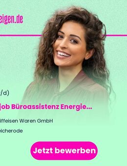 Minijob Büroassistenz (m/w/d) Energiehandel - Bleicherode
