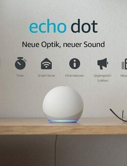 Echo Dot (4. Generation) | Smarter Lautsprecher mit Alexa | Weiß - Berlin Neukölln