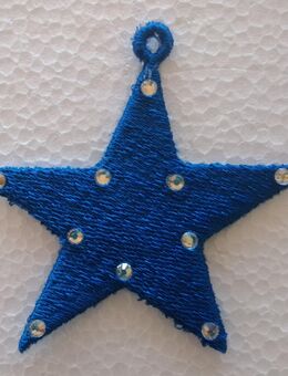 Stern 1 mit Strasssteinen - Lindetal