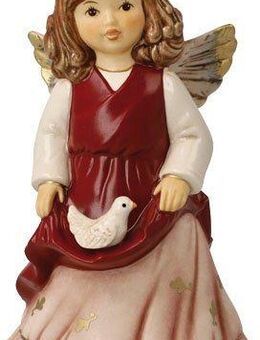 Goebel Engelfigur Engel - Friedensengel, Weihnachtsdeko, Höhe ca. 14,5 cm (1 St), Sammlerfigur, Weihnachtsfigur, Dekofigur aus Steingut