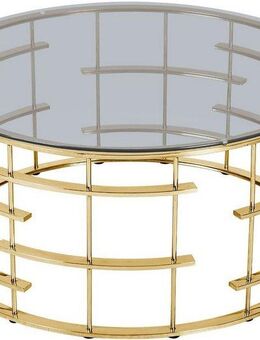 SalesFever Couchtisch Couchtisch: Stil und Funktionalität, Gestell gefertigt aus rostfreiem Edelstahl