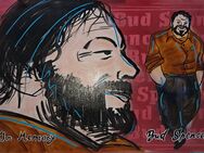 Handgefertigtes Leinwandbild Bud Spencer in Modern Art - Schöppenstedt Zentrum