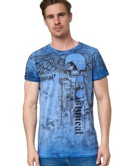 Rusty Neal T-Shirt mit coolem Allover-Print