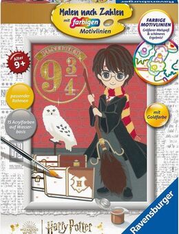 Ravensburger Malen nach Zahlen Abfahrt nach Hogwarts, Made in Europe