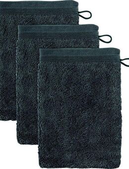 Möve Waschhandschuh Superwuschel, (Set, 3-St), Waschhandschuh Set mit Bordüre, 100% Premium Cotton Baumwolle, weich