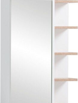 welltime Spiegelschrank Balto, Breite 49 cm Mit LED-Beleuchtung, Regal beidseitig montierbar