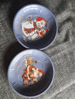 2 kleine Weihnachtsteller mit Motiv - Euskirchen