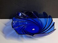 große kobalblaue Glasschale Schüssel Platte Teller arcoroc - Nürnberg