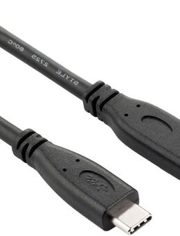 USB Adapter, 30cm, USB 3.1 Typ C Stecker - USB Typ C 3.1 Buchse - Verlängerung des Portanschlusses mit einer sehr schnellen Datenleitung - Datenübertragung bis zu 200MB/s - Fürth