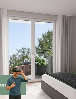 QQI: 2-Zimmer-Neubau-Wohnung: Großzügiger Wohnbereich mit drei Balkonen - München