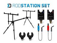 Delphin.sk elektronischer Bissanzeiger Delphin RodSTATION Karpfen-Set RodPod Bissanzeiger Swinger, (7-St)