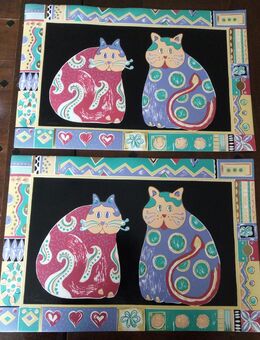 2 Tischsets / Platzsets - Essen