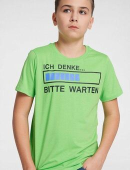 KIDSWORLD T-Shirt ICH DENKE...BITTE WARTEN Kurzarm, Basic Passform, mit trendigem Aufdruck
