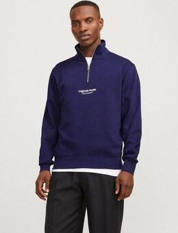 Jack & Jones Sweatshirt JORVESTERBRO SWEAT QUARTER ZIP HN NOOS im Troyer-Look