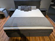 Mondo Boxspringbett Supreme Comfort + 2 Nachtkonsolen, Kissen, Plaid und Topper - Niederlauer