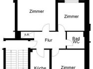 3-Zimmer-Wohnung in zentraler Lage von Ibbenbüren (WBS erforderlich) - Ibbenbüren