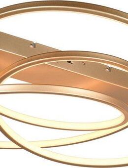 TRIO Leuchten LED Deckenleuchte DARVIN, LED Deckenlampe 34W 4500 Lumen, dimmbar Lichtfarbe einstellbar, Dimmfunktion, LED fest integriert, warmweiß - kaltweiß, CCT 2300/3000/4000K warmweiß-kaltweiß, Deckenlampe Büro Wohnzimmer