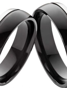 Titanringe T166 mit Zirkonia oder Diamant - Aholming