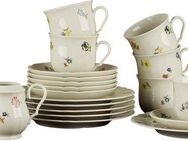 Seltmann Weiden Kaffeeservice Geschirr-Set, Service Marieluise (20-tlg), 6 Personen, Porzellan, Geschirr, Geschirr-Set, Made in Germany, 20 Teile, für 6 Personen