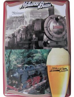 Milaner Bräu - Minlauer Urgeschmack seit 1870 - Blechpostkarte mit Umschlag - Doberschütz