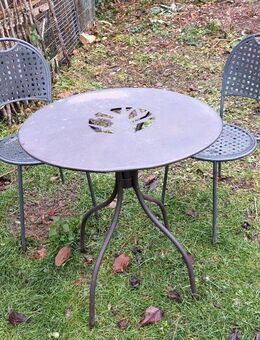 Gartentisch und 2 Stühle - Metall - Oettern