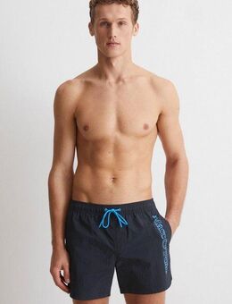 Marc O'Polo Badeshorts Essentials Beach Jersey mit seitlichem Schriftzug-Design
