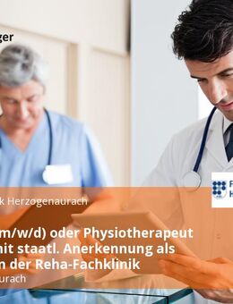 Masseur (m/w/d) oder Physiotherapeut (m/w/d) mit staatl. Anerkennung als Masseur in der Reha-Fachklinik - Herzogenaurach