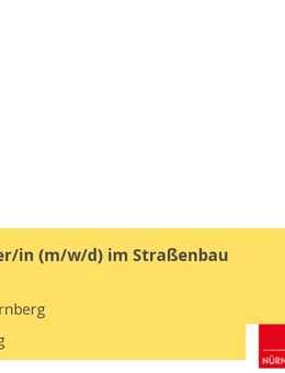 Facharbeiter/in (w/m/d) im Straßenbau - Nürnberg