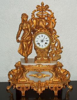 Große Kaminuhr, Figurenuhr, Pendule, Standuhr, Clock, Empireuhr, Tischuhr - Kleve Zentrum