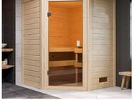 welltime Sauna Anni, BxTxH: 145 x 145 x 187 cm, 38 mm, 3,6-kW-Plug & Play Ofen mit int. Steuerung