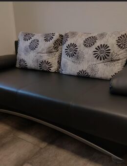 Schlafsofa, schwarz Lederimitat 3 Jahre - Hiddenhausen