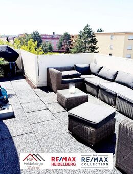 Top Penthaus mit 270 Grad Dachterrassen, 2.5 Zimmer, mit 92qm Wohnfläche im 4. OG mit MEGA Aussicht - Hockenheim