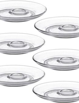 LEONARDO Untertasse Senso, (6 St), Glas, Ø 15 cm